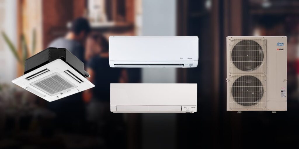 mitsubishi ductless mini split units