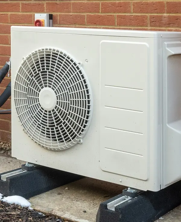 outdoor unit of a heat pump system