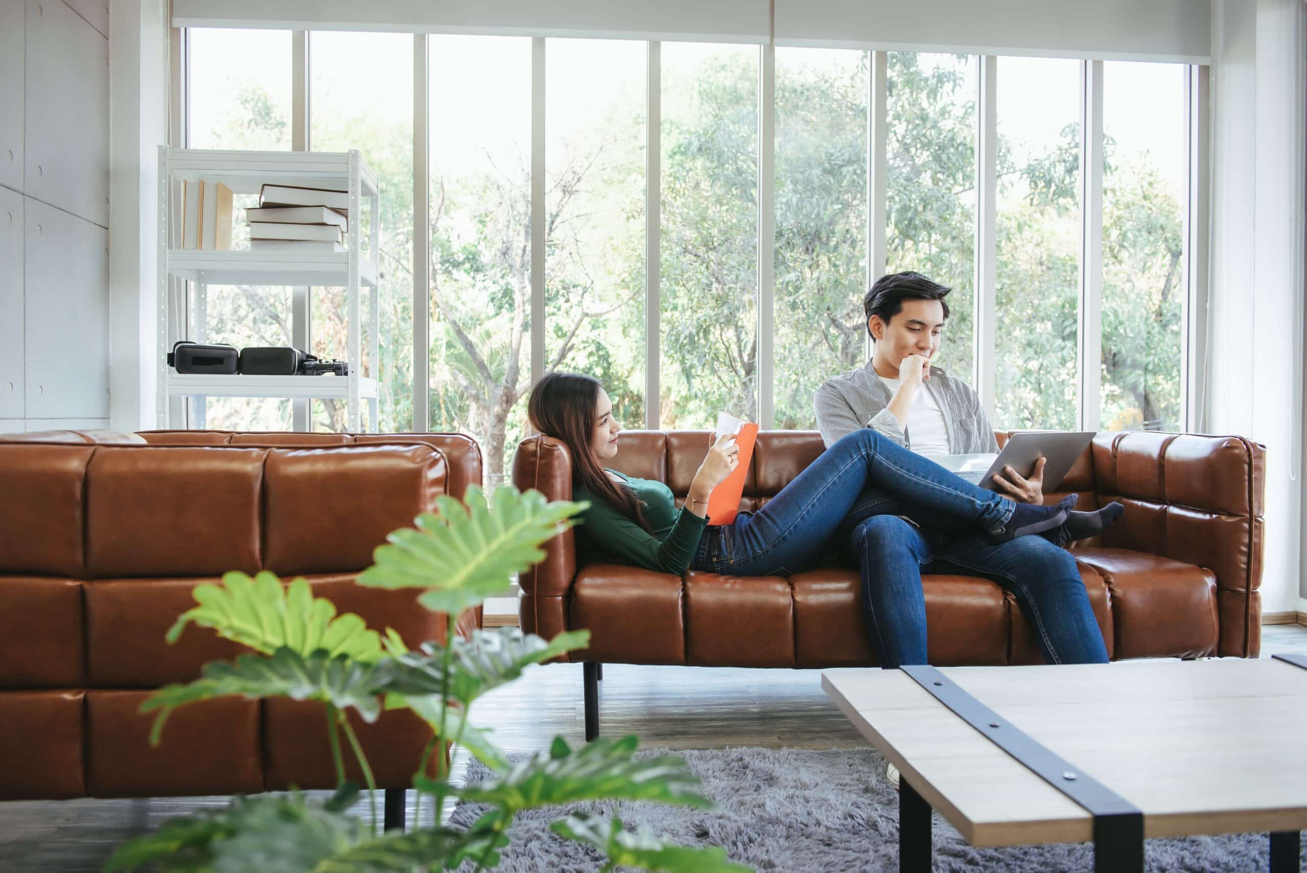 people comfortable in their own home thanks to having a dehumidifier from acme air conditioning and heating